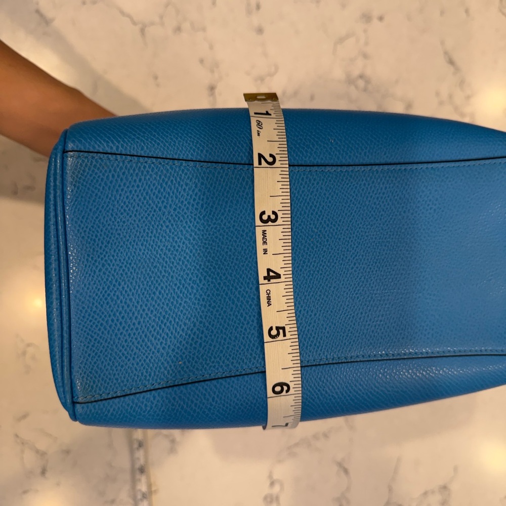 Coach Mini Bennett Satchel in Lapis Blue Leather Crossbody - Picture 10 of 11